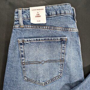 $99 Lucky Brand 121 Slim Straight 2 Way Stretch Men’s Jeans Size 38x30 Medium